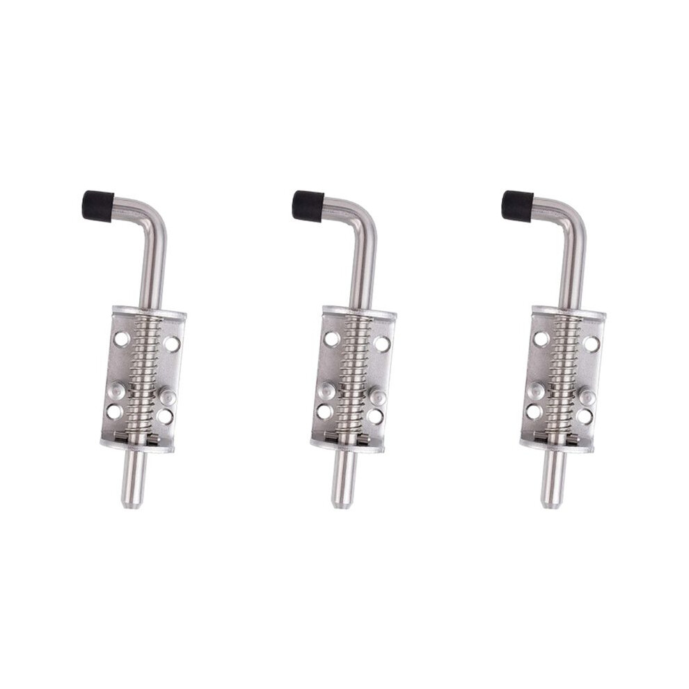 Photos - Carpenter Square / Ruler 3Pcs 304 Stainless Steel 6.5Inch Spring Pin Lock Assembly for Doors Cabinets and Utility Trailer Gate - Heavy Duty