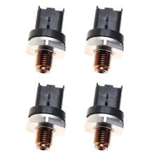 4X Fuel Rail Pressure Sensor Pressure Relief Valve Fuel Rail Sensor Transducer for 0281002797 0281006507