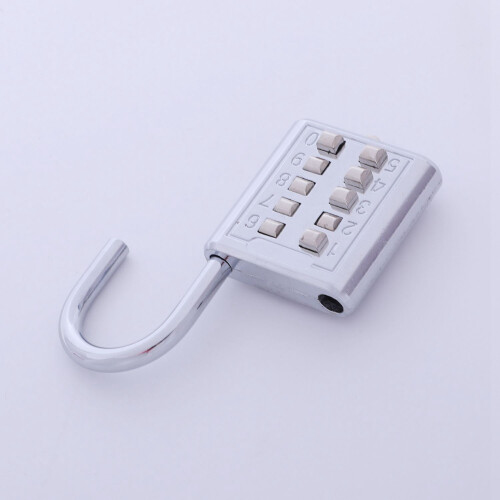 5X Anti-Theft Button Combination Padlock Digit Push Password Lock Zinc Alloy Security Lock