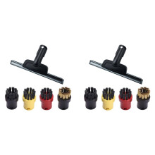 2X for SC2 SC3 SC4 SC5 CTK10 CTK20 Window Nozzle Scraper Round Brush for Steam Cleaner Mirrors Moisture