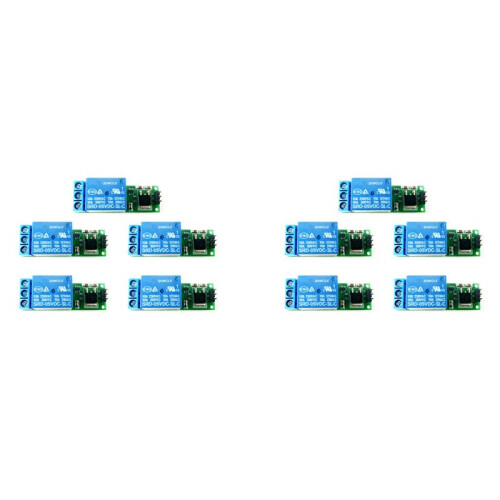 10Pcs 6-24V Flip-Flop  Relay Bistable Self-Locking Low Pulse Trigger Module