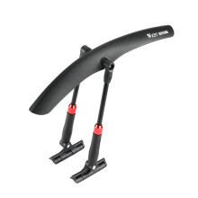 Guardabarros para bicicleta de carretera 700c, negro, PP, delantero y trasero