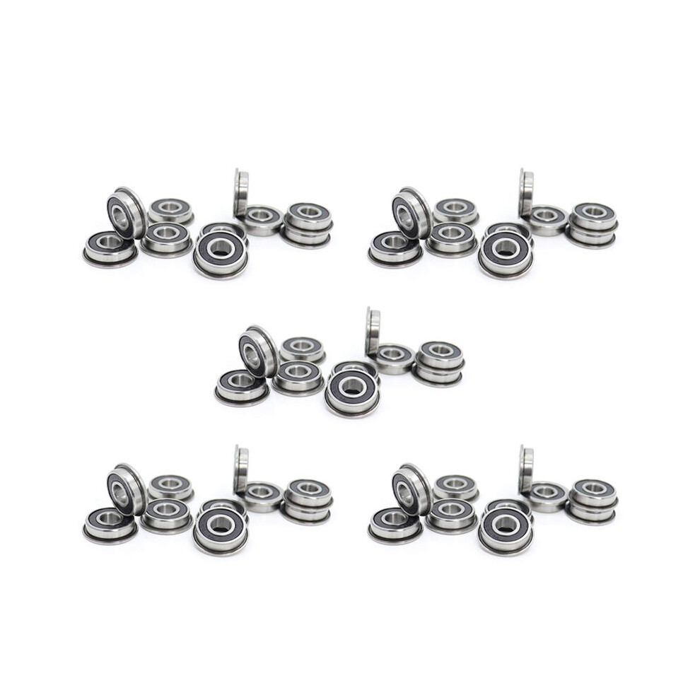 50Pcs F695-2Rs Bearing 5X13x4mm Flanged Miniature Deep Bearings F695rs For Voron Mobius 2/3 3D Printer 6031891309334