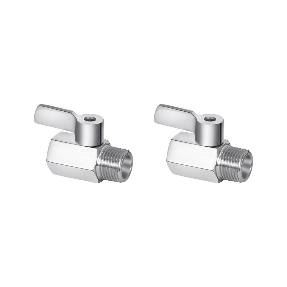 Shower Shut Off Valve, 304 Stainless Steel Valve Npt Thread(1/2Inch Male X 1/2Inch Female),2 Pack 6033209731820