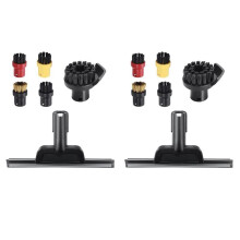 3X Brosse Ronde de Grattoir de Buse de Fenêtre pour SC1 SC2 SC3 SC4 SC5 pour Nettoyeur Vapeur Balai Brosses Pièces Accessoires