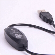 3X USB 5V-12V Temperaturregulator Värmare Termostat 3-Hastighets Justerbar 24W