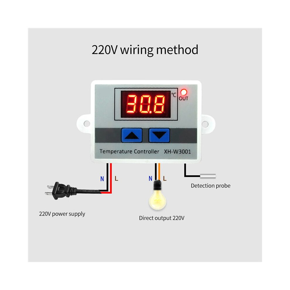 2X Digital Temperature Controller Display Thermostat Control and ...