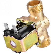 2X Interruttore Della Valvola 'Acqua Elettrovalvola Un Solenoide Nel Ottone G3/4 Pollici AC220V per Scaldabagno