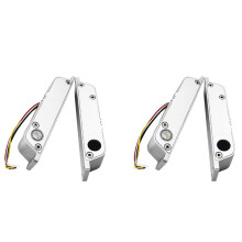 2X Elektrisches Riegelschloss 4 Drähte DC12V Elektronische Einsteckschlösser Holztürschloss Lron Türschloss