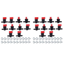 20PCS 494768 698183 Fuel Shut Off Valve with Clamp for 1/4 Inch Fuel Briggs & Stratton Murray Toro Lawn Tractor