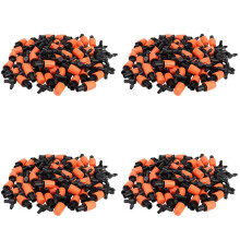 200Pcs Adjustable Garden Irrigation System Watering Sprayer Misting Nozzles Sprinkler Heads with Barbed Tee Connectors