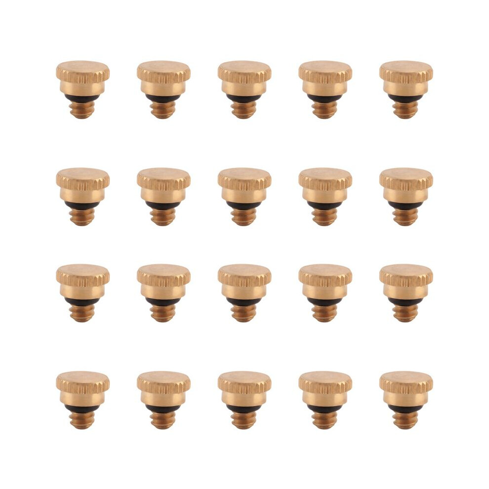20Pcs 10/24 Screw Thread Brass Misting Nozzle Plug Low Pressure Atomizing Mist Nozzle For Outdoor Cooling System 6032093494538