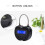 4X   Lock LCD Display  Lock USB Rechargeable Temporary Timer Padlock Travel Electronic Timer Black 2