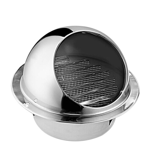 4X 304 VentilaçãO de Ar de Aço Inoxidável Grade Redonda Tampa de VentilaçãO Parede Saída de VentilaçãO 4 Polegadas 1