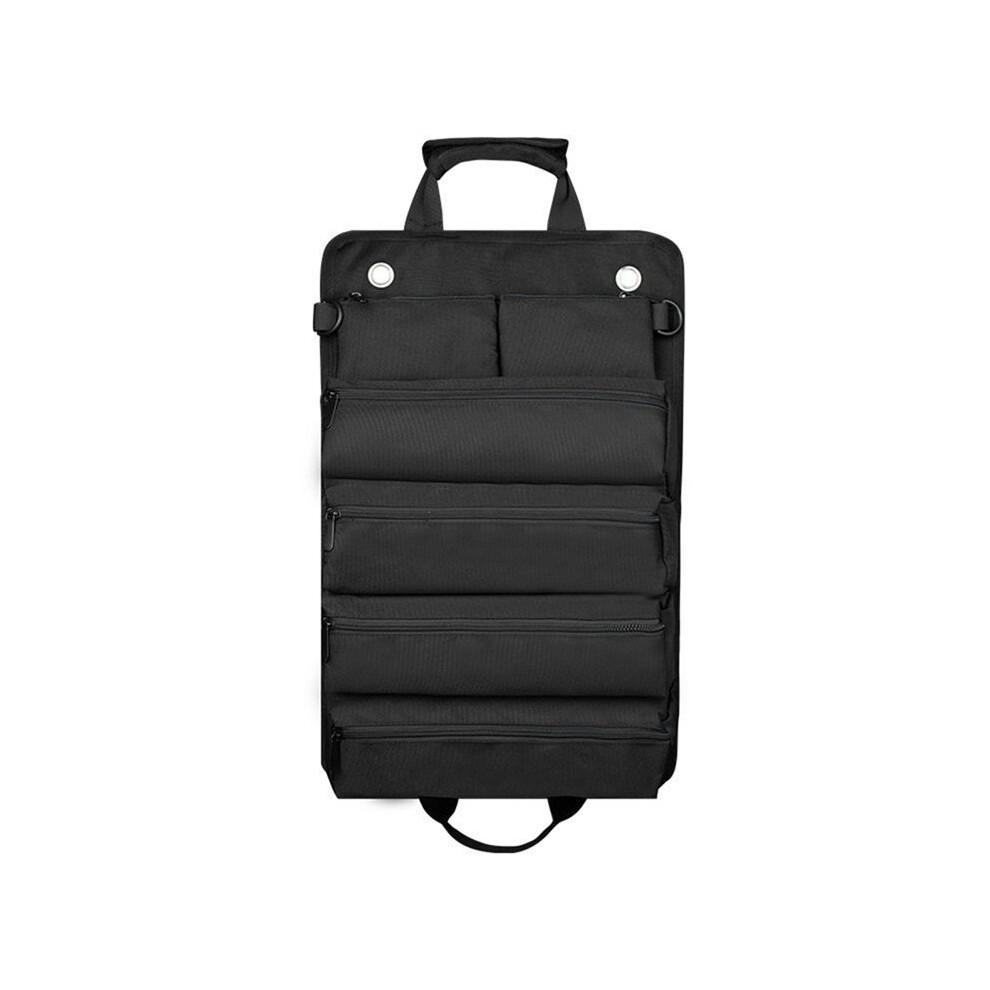 Multifunctional Portable Oxford Cloth Household Car Tool Storage Roll Bag Hardware Kit Electrician Toolbag Black 6033189787107