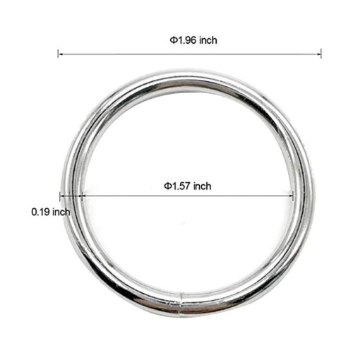 Anéis de Macramê de Metal 2 Polegadas para Cabides de Plantas de Macramê Kit de 20 Anéis de Metal Fivela o para Anel de Artesanato de Macramê 1