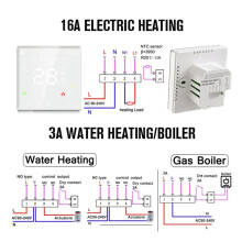 Tuya WiFi Thermostat Electric Floor Heating TRV Water Gas Boiler Temperature Voice Remote Controller 3A