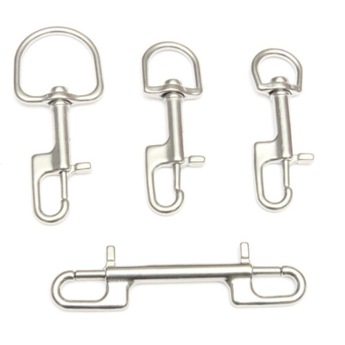 4PCS Bolt Snap Hook, Trigger Snaps Metal Clips for Diving, Dog Leash
