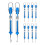 Spring Scale, 10 Pack 5N Transparent Spring Balance Hanging Tube Spring Scale 1