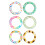 6 Pcs Silicone Beadable O Ring, 65Mm Round Silicone Loop with 2 Hole Frame Silicone Pendant for Diy Keychain 2