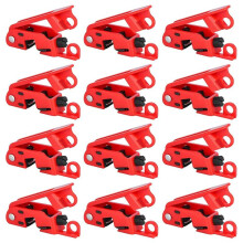 Stroomonderbrekervergrendeling, Lockout Tagout-Onderbrekerslot voor Standaard Enkele en Dubbele Schakelaars, 12 Stuks