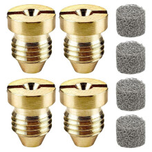 1,1-Mm-Öffnung für Schaumkanone und Schaummacher, Düsenspitzen mit Universalgewinde und Netzfilter für Schneeschaumlanze, 4er-Pack