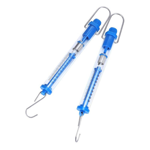 Spring Scale, 10 Pack 5N Transparent Spring Balance Hanging Tube Spring Scale 2