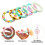 6 Pcs Silicone Beadable O Ring, 65Mm Round Silicone Loop with 2 Hole Frame Silicone Pendant for Diy Keychain 1