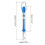 Spring Scale, 10 Pack 5N Transparent Spring Balance Hanging Tube Spring Scale 7