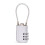 3 Digit Customs Code Lock Combination Locks Contrast Color Anti-Theft Padlock Portable Luggage Password Lock C 2
