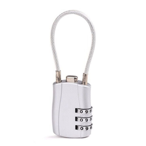 3 Digit Customs Code Lock Combination Locks Contrast Color Anti-Theft Padlock Portable Luggage Password Lock C