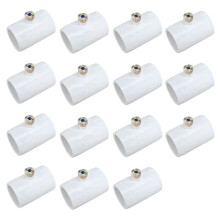 15 Stuks 1/2 Inch PVC Spuitmondconnector met Messing Vernevelingsmondstuk voor Buitenkoelsysteem