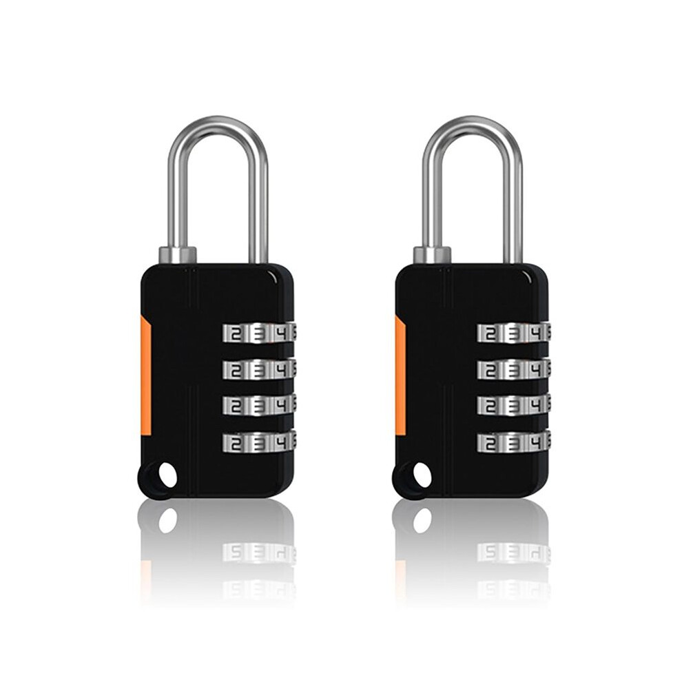 2Pcs 4 Digit Number Combination Pad Lock Padlock Outdoor Waterproof Lock Suitcase Luggage Security Coded Lock 4711301620984