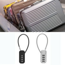 Gray Security Combination Padlock 4-Digit Combination Padlock Zinc Alloy Anti-Theft Suitcase