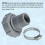 Encaixe de Drenagem de Piscina Conecta Adequado para Piscinas , ID 1,5 Polegadas Conecte Ao Fundo da Piscina, OD 1 Polegada 4