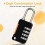 2PCS 4 Digit Number Combination Pad Lock Padlock Outdoor Waterproof Lock Suitcase Luggage Security Coded Lock 1