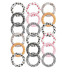 18 O-Ring In Silicone Perline con Fori per L'Infilatura,  Sfuso per Perline In Silicone da 65 mm per Portachiavi e Collana DIY