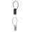 Gray Security Combination Padlock 4-Digit Combination Padlock Zinc Alloy Anti-Theft Suitcase 6