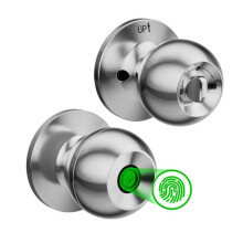 Fingerprint Lock Graffiti Wooden Door Key Mechanical Lock Multifunction Room Door Lock
