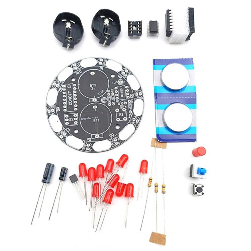 Lucky Turntable LED Light DIY Electronic Kit Welding Project Training Module DIY Kit for Learning Training,DIY Kit