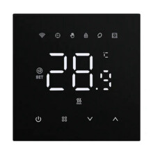 Tuya WiFi Termostat Varm Golvvärme 220v 16A Gaspanna Elektrisk Temperaturregulator Hem Alexa Svart