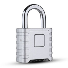 Heavy Duty Combination Padlock, Outdoor Padlock, Mechanical Combination Lock for Lockers,Gates(Silver)