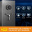 Lock Replacement Chrome Digital Keypad Electronic Lock 6