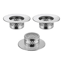 Bathtub Drain Cover, Bathroom Sink Strainer, Drain Hair Catcher for Bathtub Laundry Utility Sink, B(3-Pack)
