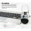 Telescopic Coded Lock Cartoon Cow Lock with Retractable Steel Cable Steel Cable Password Lock Accessory 2