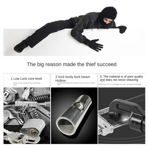 Fingerprint Lock Electronic Lock Electronic Fingerprint Lock Padlock Outdoor Waterproof and Rust-Proof Silver 2