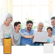 Tuya WiFi Termostato Aquecimento de Piso Quente 220v 16A Caldeira A Gás Controlador de Temperatura Elétrico Home Alexa Preto