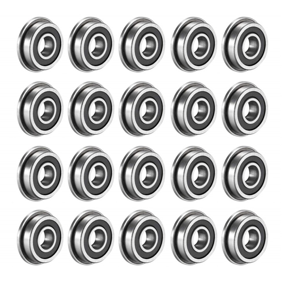 20Pcs F695-2Rs Bearing 5X13x4mm Flanged Miniature Deep Bearings F695rs For Voron Mobius 2/3 3D Printer 6033970379139