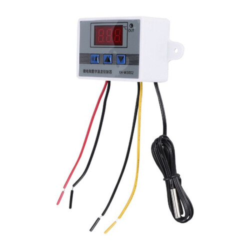 2Pcs W3002 Digital Temperature Controller Microcomputer Thermostat Thermoregulator Heat Cool Temperature Control 1