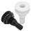Dreno de áGua Do  Embornal ABS 3/4 Polegadas Branco AtravéS Do Conector Do Casco Mangueira Acoplamento SaíDa de Dreno Hardware de SubstituiçãO 5